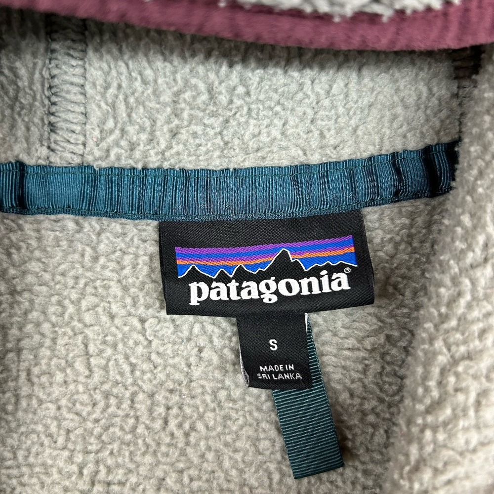 Patagonia Retro Pile‎ Fleece Hoodie Grey Full Zip Womens Small - Picture 5 of 11